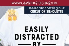 Easily Distracted By Dogs | Dog Quote SVG Cut File Product Image 2