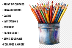 Distressed Back to School Clipart Png Product Image 2