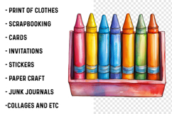 Distressed Back to School Clipart Png Product Image 2