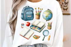 Distressed Back to School Clipart Png Product Image 3