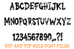 Distressed Granite Bold Font Letters Alphabet ABC Text Stone Product Image 2