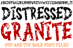 Distressed Granite Bold Font Letters Alphabet ABC Text Stone Grunge by Squeeb Creative