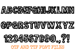 Distressed Grunge Lettering ABC Splatter Font Typeface OTF Product Image 2