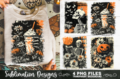 Vintage Halloween Distressed 4 PNG Retro Sublimation Product Image 3