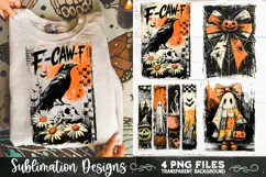 Vintage Halloween Distressed 4 PNG Retro Sublimation Product Image 9