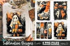 Vintage Halloween Distressed 4 PNG Retro Sublimation Product Image 8