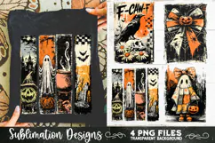 Vintage Halloween Distressed 4 PNG Retro Sublimation Product Image 3