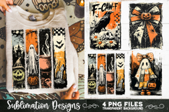 Vintage Halloween Distressed 4 PNG Retro Sublimation Product Image 6