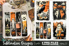 Vintage Halloween Distressed 4 PNG Retro Sublimation Product Image 6