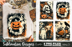 Vintage Halloween Distressed 4 PNG Retro Sublimation Product Image 7