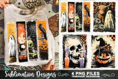 Vintage Halloween Distressed 4 PNG Retro Sublimation Product Image 3