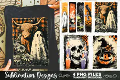 Vintage Halloween Distressed 4 PNG Retro Sublimation Product Image 6