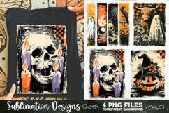 Vintage Halloween Distressed 4 PNG Retro Sublimation Product Image 1