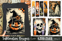 Vintage Halloween Distressed 4 PNG Retro Sublimation Product Image 8