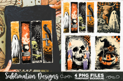Vintage Halloween Distressed 4 PNG Retro Sublimation Product Image 10
