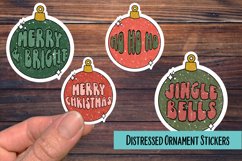 Christmas Distressed Ornaments PNG Sticker Pack Product Image 1