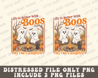 Retro Cute Ghost Halloween Png | Fall Png | Cozy Camping Product Image 6