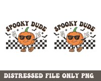 Retro Halloween SVG PNG | Spooky Dude Shirt | Pumpkin Boy Product Image 4
