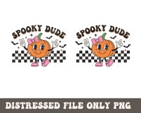 Retro Halloween SVG PNG | Spooky Dude Shirt | Pumpkin Girl Product Image 3