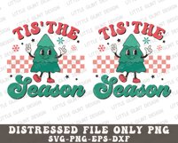 Retro Christmas Tree SVG PNG | Groovy Christmas Quote Design Product Image 2