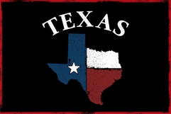 Texas Map USA with Distressed Product Image 2