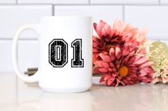 Distressed Varsity SVG Alphabet Product Image 4