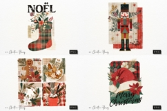 Vintage Christmas PNG Sublimation Bundle - 40 Designs Product Image 8