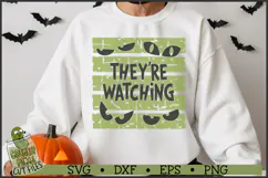 Distressed Watching Eyes Stripes SVG Product Image 2