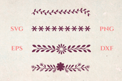 Summer Flowers SVG Dividers Product Image 1