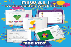 Diwali Kindergarten Worksheets Shapes, Numbers Product Image 1
