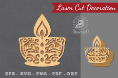 Diwali Lamp Laser Cut Decoration Product Image 1