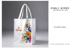 Diwali Wishes - Set of Watercolor - 22 PNG Product Image 9