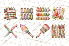 DIY Craft Tools Clipart PNG Product Image 6