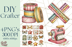 DIY Craft Tools Clipart PNG Product Image 1