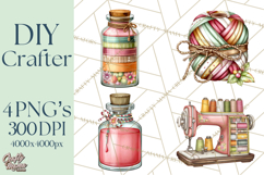 DIY Craft Tools Clipart PNG Product Image 1