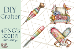 DIY Craft Tools Clipart PNG Product Image 1