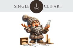 DIY Gnome Clipart Single PNG Product Image 1