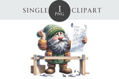 DIY Gnome Clipart Single PNG Product Image 1