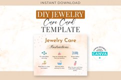 Editable Jewelry Care Card Template Product Image 1