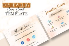 Editable Jewelry Care Card Template Product Image 3