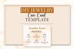 Editable Jewelry Care Card Template Product Image 6