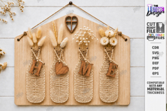 DIY String Art Wall Vase Laser Cut Bundle | Flower Holders Product Image 4