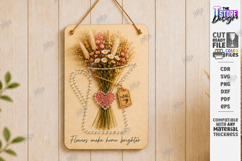 DIY String Art Wall Vase Laser Cut Bundle | Flower Holders Product Image 6
