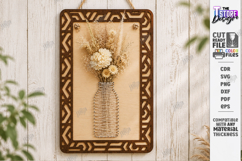 DIY String Art Wall Vase Laser Cut Bundle | Flower Holders Product Image 10
