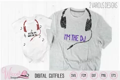 Dj Headphone baby and adult svg cutting file Product Image 3