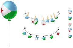National, Patriotic Party Bundle. Djibouti Product Image 2