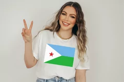 Djibouti Flag SVG Original Colors - Cut files for Cricut Product Image 2