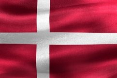 Denmark flag - waving textile background Product Image 1