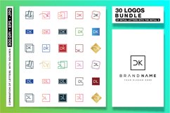 30 LOGOS BUNDLE OF INITIAL LETTERS WITH THE INITIAL D Product Image 1
