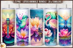 Animals Lotus Tumbler Bundle, 20 oz Skinny Tumbler Bundle Product Image 1